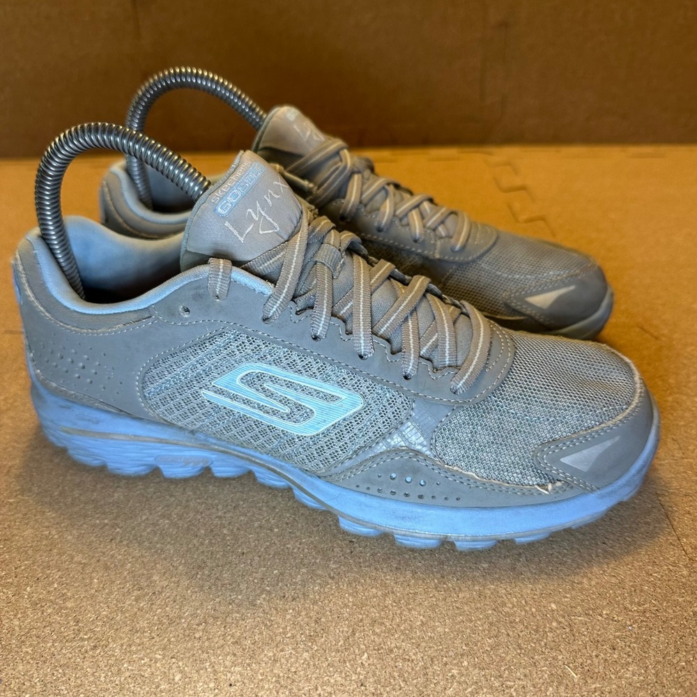 Skechers Go Golf Lynx Womens Grey Blue Spikeless Golf Shoes 13643 Size 7
